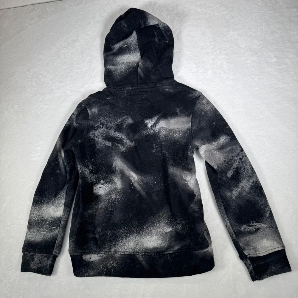 Abercrombie Kids Hoodie Lot 2 Tie Dye Pullover‎ Sweatshirts Black Blue Size 9/10